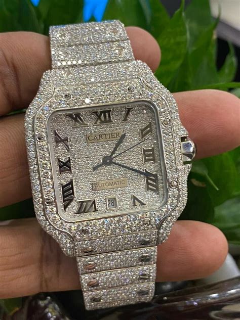 cartier mens watches santos|Cartier Santos diamond.